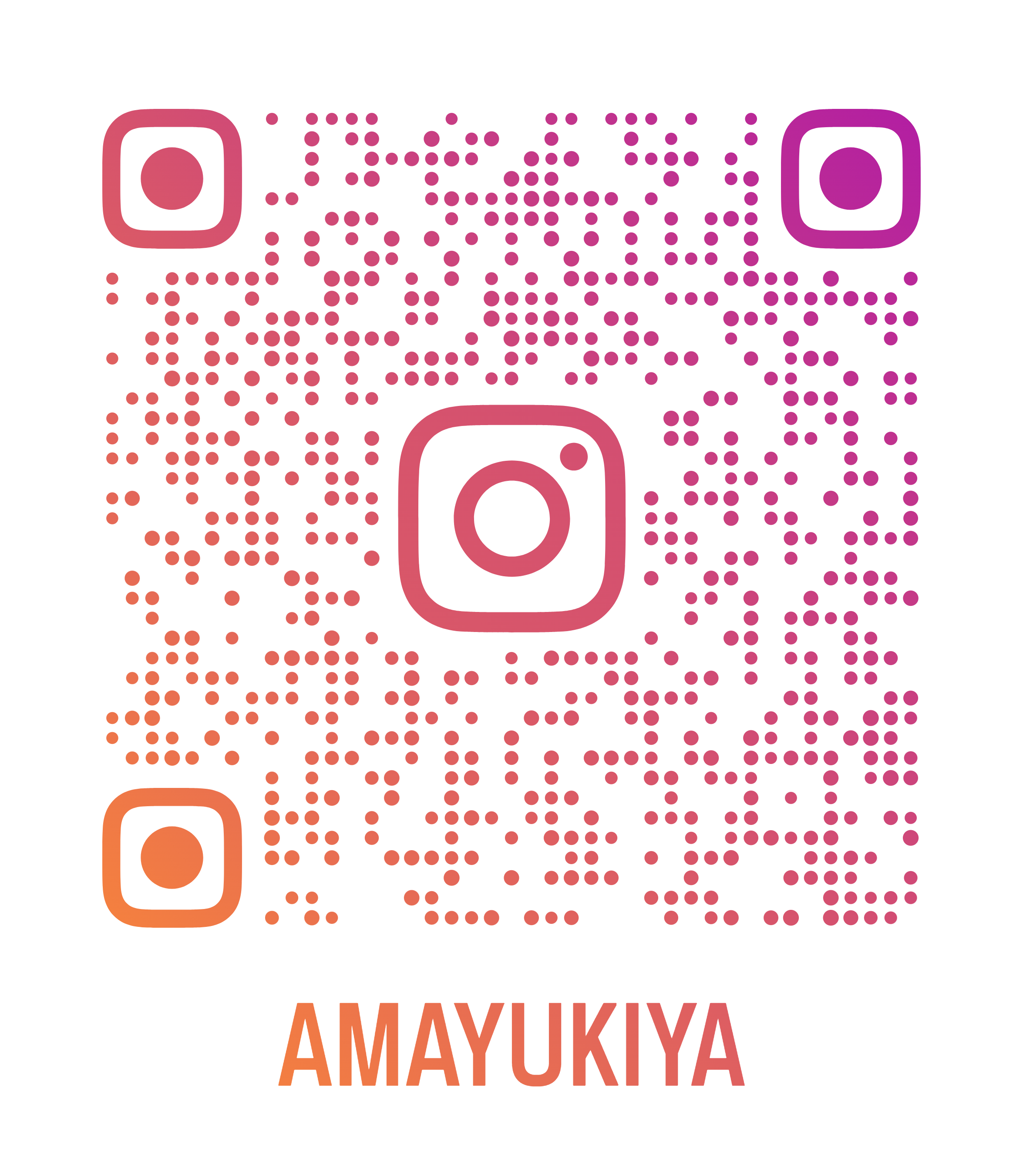 甘雪屋 Instagram QRコード